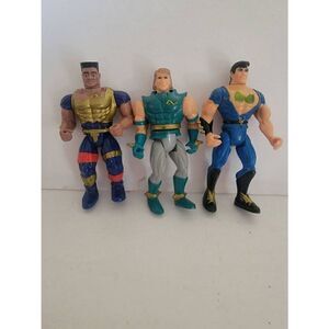Tyco Vintage Kids Double Dragon Billy Lee Vortex Blaster Set Of 3 Action Figures